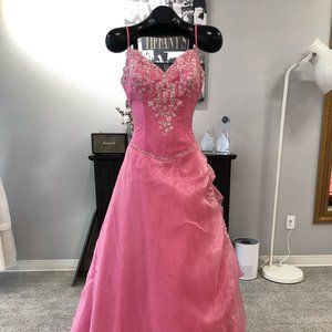 New Pink Costume, Princess Dress, Silk and Tulle; Size 8